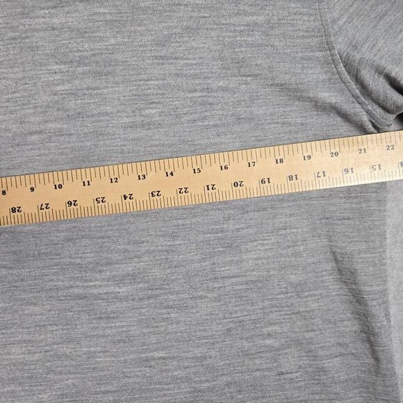 Wool & Prince Signature Polo Men’s Size Large Heather Grey Merino Wool - Picture 5 of 8